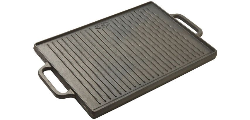 plancha/grill rectangulaire réversible 50 x 35 cm