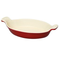 Le Chasseur plat ovale rouge 27,5 cm