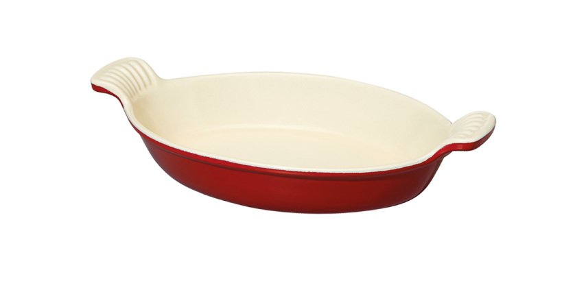 Le Chasseur plat ovale rouge 27,5 cm