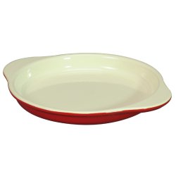 Le Chasseur plat à oeufs rond rouge 16 cm