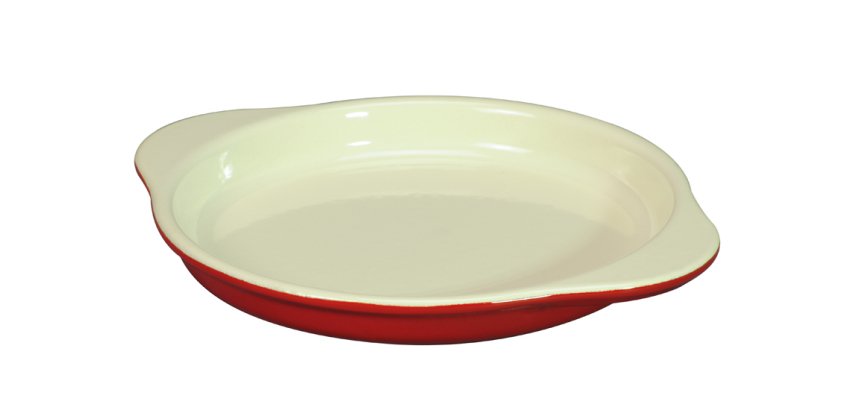 Le Chasseur plat à oeufs rond rouge 16 cm