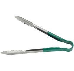 pince feuille de chêne inox manche vert 24 cm
