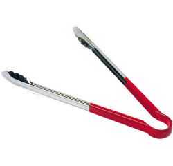 pince feuille de chêne inox manche rouge 24 cm