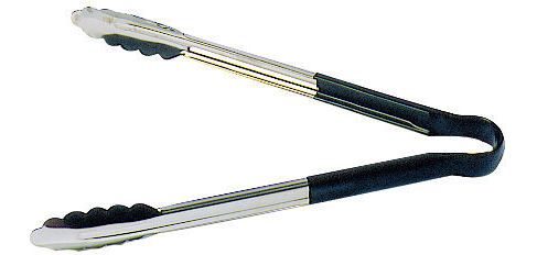 pince feuille de chêne inox manche noir 24 cm