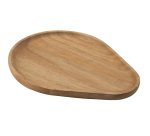 plateau acacia forme goutte 20x16 cm