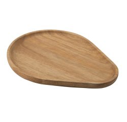 plateau acacia forme goutte 20x16 cm