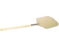 pelle à pizza aluminium 35x30 cm manche bois longueur totale 87.5 cm