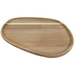 plateau acacia forme galet 30x29,5 cm