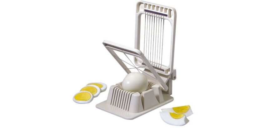 coupe-oeufs mixte 6 quarts ou 10 rondelles sur socle
