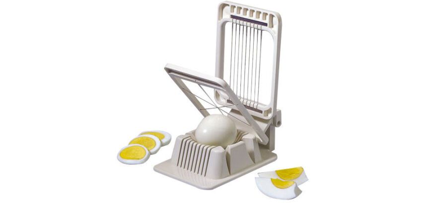 coupe-oeufs mixte 6 quarts ou 10 rondelles sur socle