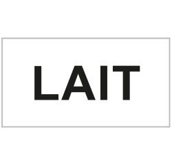 lot de 10 étiquettes lait