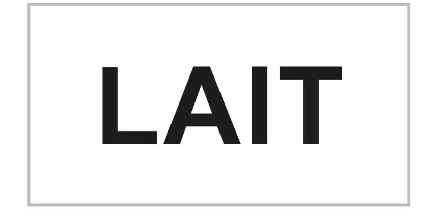 lot de 10 étiquettes lait