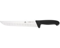Giesser couteau de boucher alvéolé manche noir 23 cm