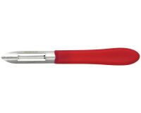 éplucheur inox manche rouge 6.5 cm