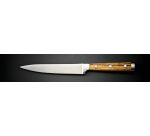 Azawak couteau a steak lame lisse manche bois clair