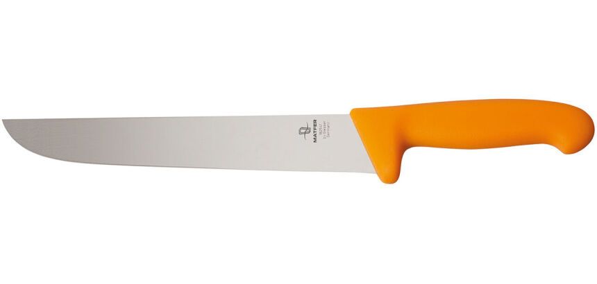 Ecoline couteau de boucher manche jaune 31.5 cm