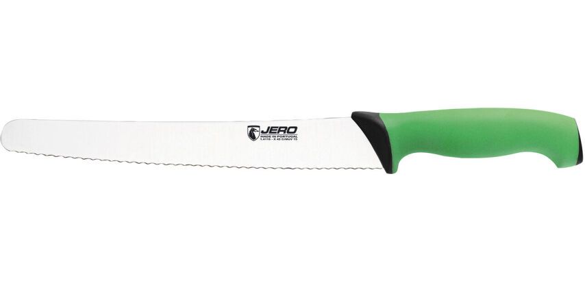 Ecoline couteau à pain manche vert 25 cm
