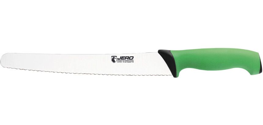 Ecoline couteau à pain manche vert 25 cm
