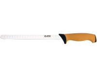 Ecoline couteau à jambon alvéolé manche jaune 26.5 cm