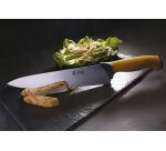 Ecoline couteau de cuisine manche jaune 20 cm