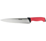 Ecoline couteau de cuisine manche rouge 25 cm