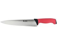 Ecoline couteau de cuisine manche rouge 25 cm