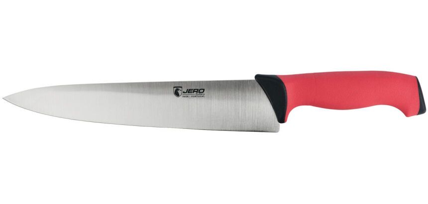 Ecoline couteau de cuisine manche rouge 25 cm
