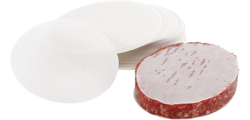 paquet de 1000 papiers pour moule à steak ronds 10 cm