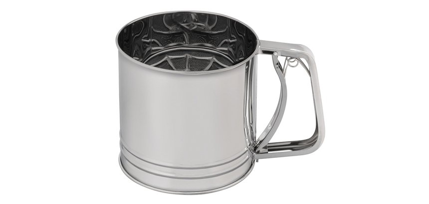 tamis farine automatique inox diamètre 12.3 cm