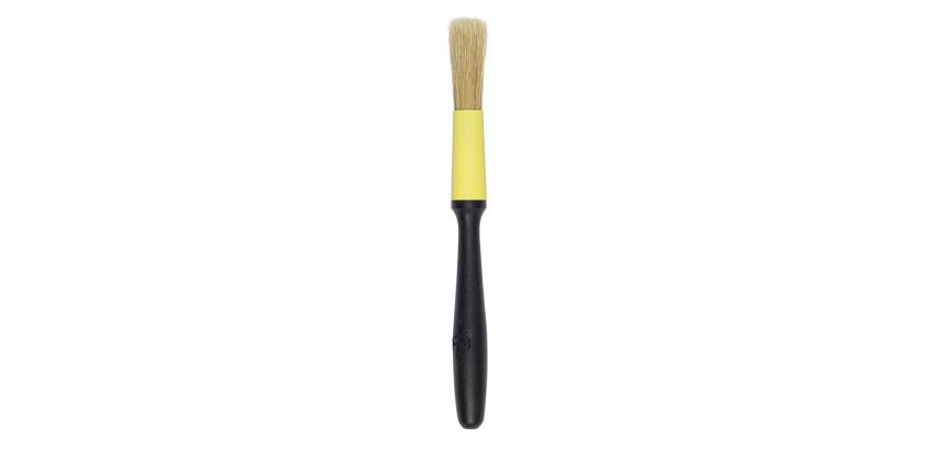 pinceau soies naturelles rond à dorer  6 cm diamètre 1.5 cm