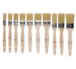 pinceau soies naturelles plat manche bois 4 cm