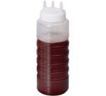 bouteille avec 3 becs verseurs pour pâte à tartiner 100 cl