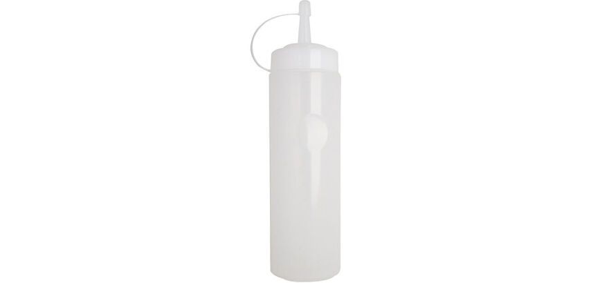 flacon verseur souple en polyéthylène 28 cl transparent