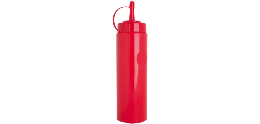 flacon verseur souple en polyéthylène 35 cl rouge