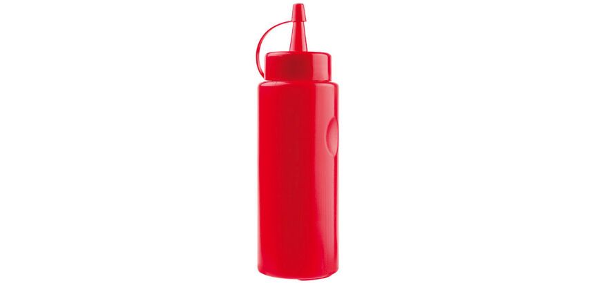 flacon verseur souple en polyéthylène 70 cl rouge
