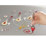Decospoon lot de 2 cuillères plume inox 19 et 23 cm