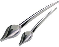 Decospoon lot de 2 cuillères plume inox 19 et 23 cm