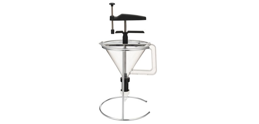entonnoir doseur copolyester transparent avec support jusqu'à 20 cc
