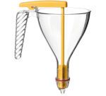 entonnoir gradué à piston copolyester transparent avec support et 1 douille - 0.75 L