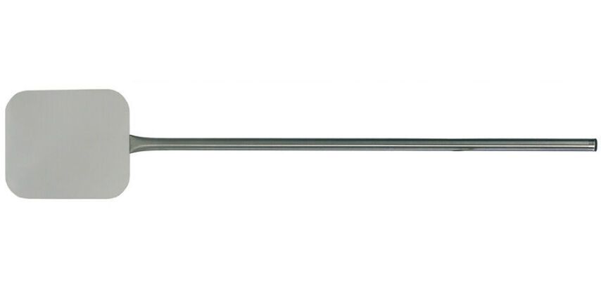 pelle à pizza inox avec manche 92.5 cm rectangulaire 27x22 cm