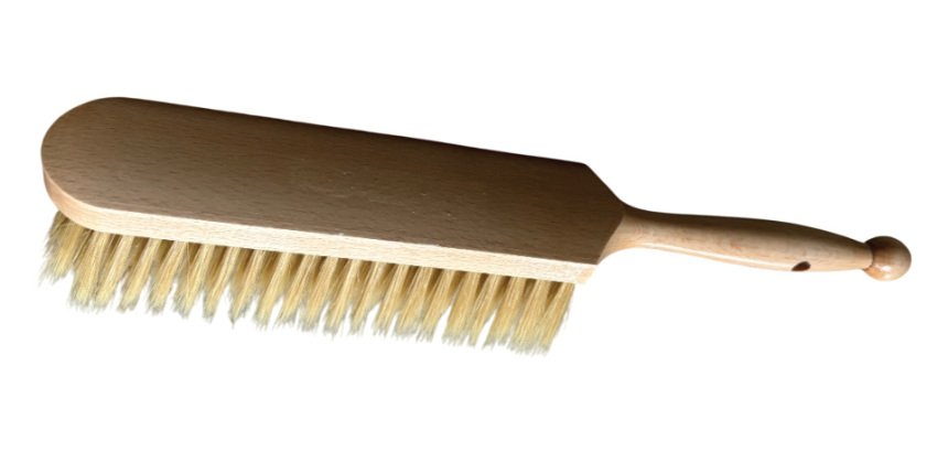brosse à farine hollandaise en bois soie naturelle 32 cm