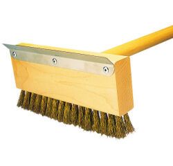 brosse-grattoir à four 28 cm avec manche 1 m