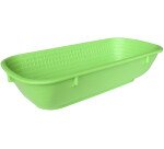 banneton à fermentation plein polypropylène ovale vert 0.5 Kg