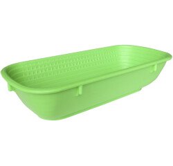 banneton à fermentation plein polypropylène ovale vert 0.5 Kg