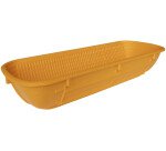 banneton à fermentation plein polypropylène ovale orange 1 Kg