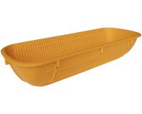 banneton à fermentation plein polypropylène ovale orange 1 Kg