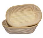 banneton à fermentation en rotin moule bie ovale 24x14 cm