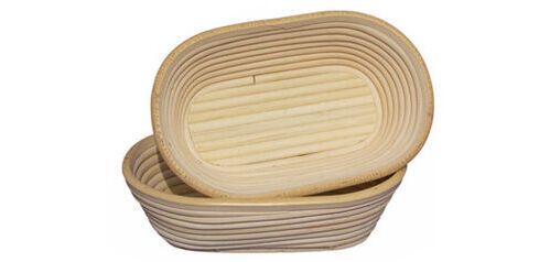banneton à fermentation en rotin moule bie ovale 24x14 cm