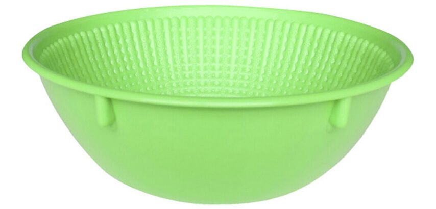 banneton à fermentation plein polypropylène rond vert 0.5 Kg