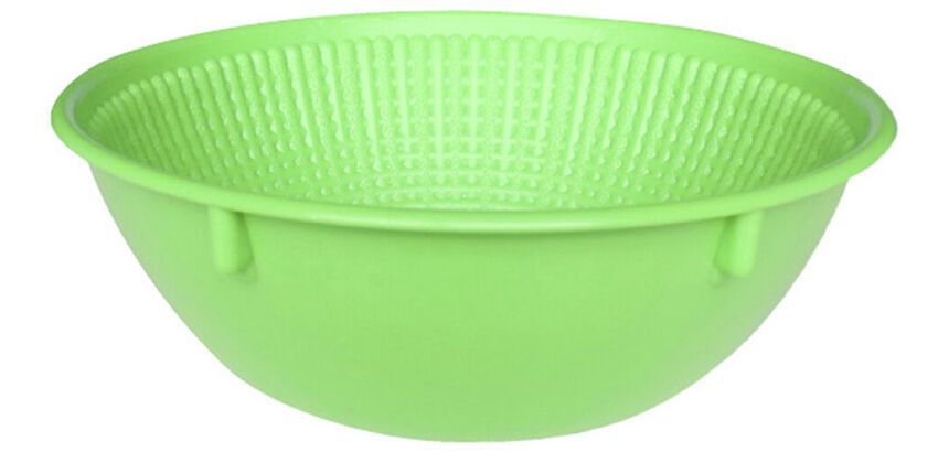 banneton à fermentation plein polypropylène rond vert 0.5 Kg